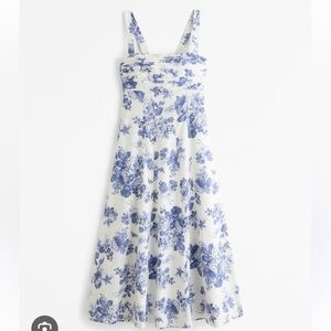Abercrombie linen floral dress